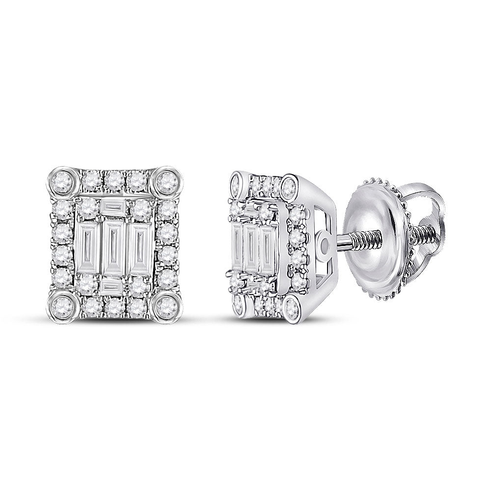 3/8CT-DIA ANA M DIANA RECTANGLE EARRING