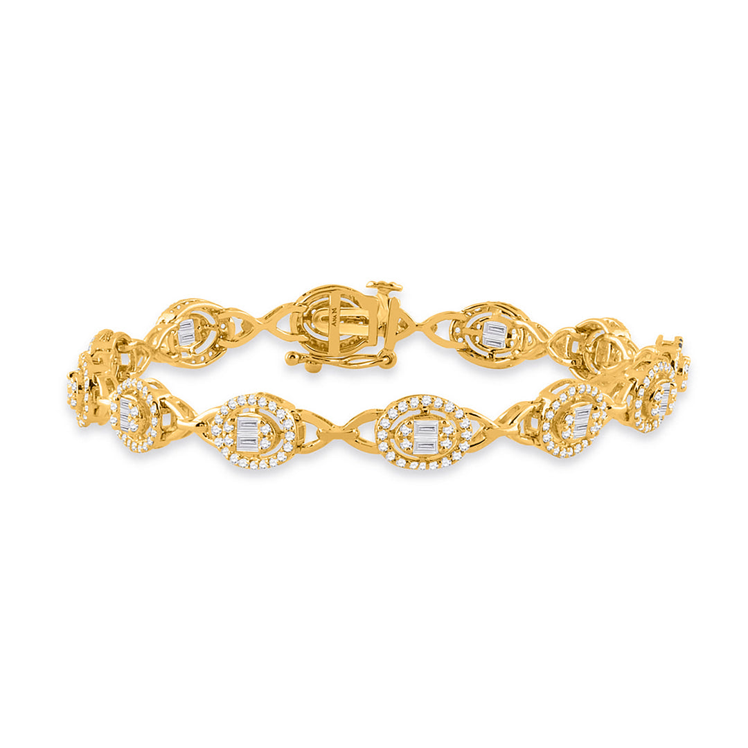 2CT-DIA ANA M FASHION BRACELET(7 INCH)