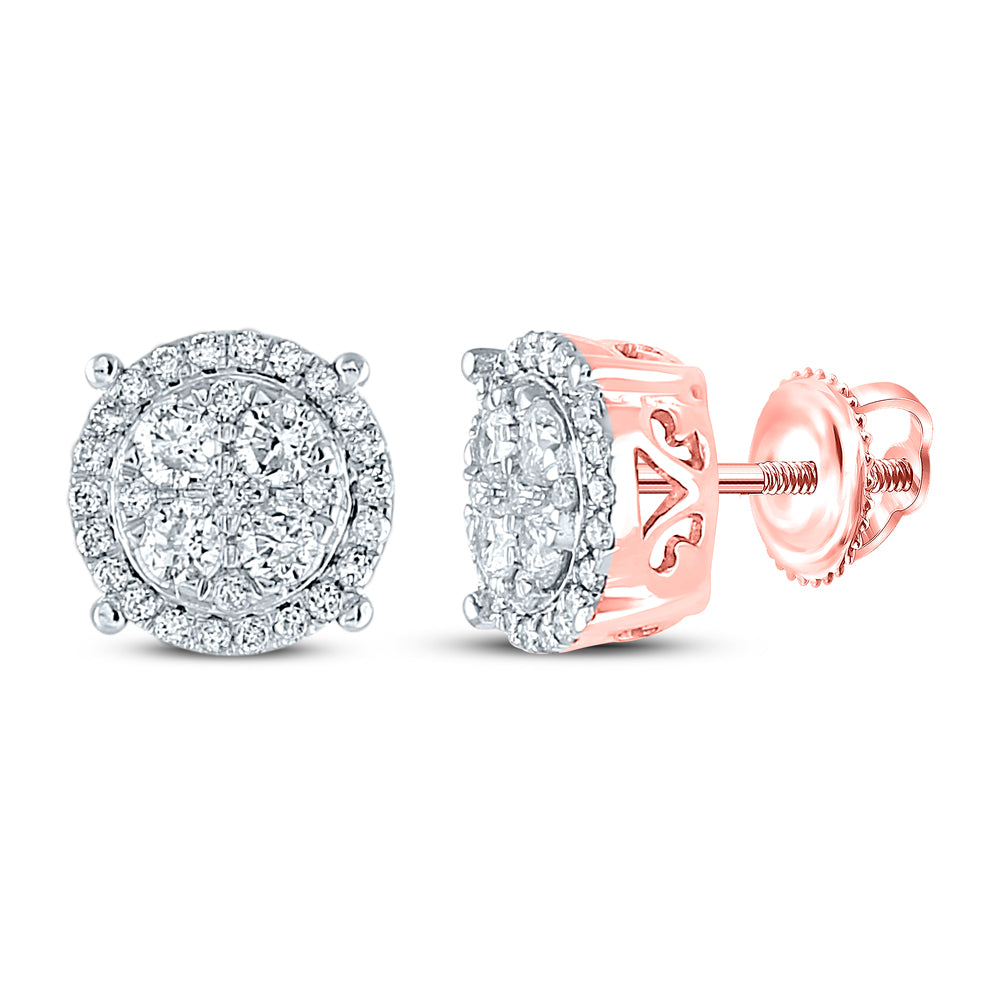 3/4CT-DIA CINDY ROUND EARRING