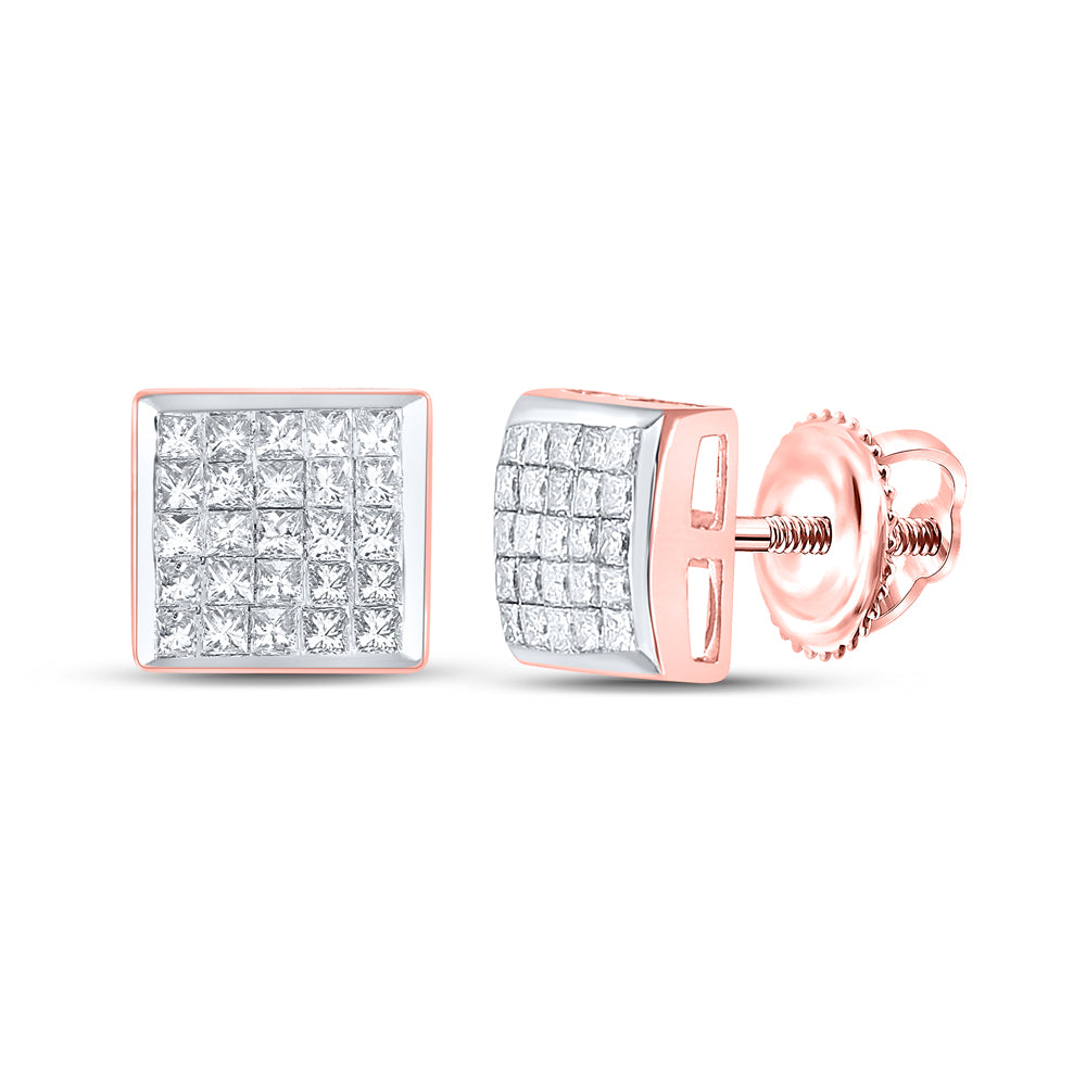 5/8CTW-DIA CN FASHION INVISIBLE SQUARE EARRING