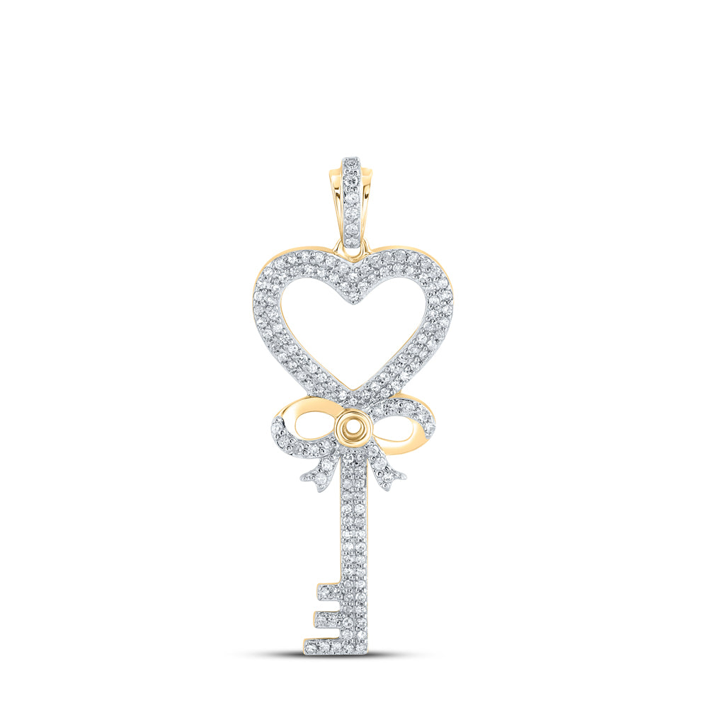 1/2CTW-DIA P1P2 GIFT KEY PENDANT