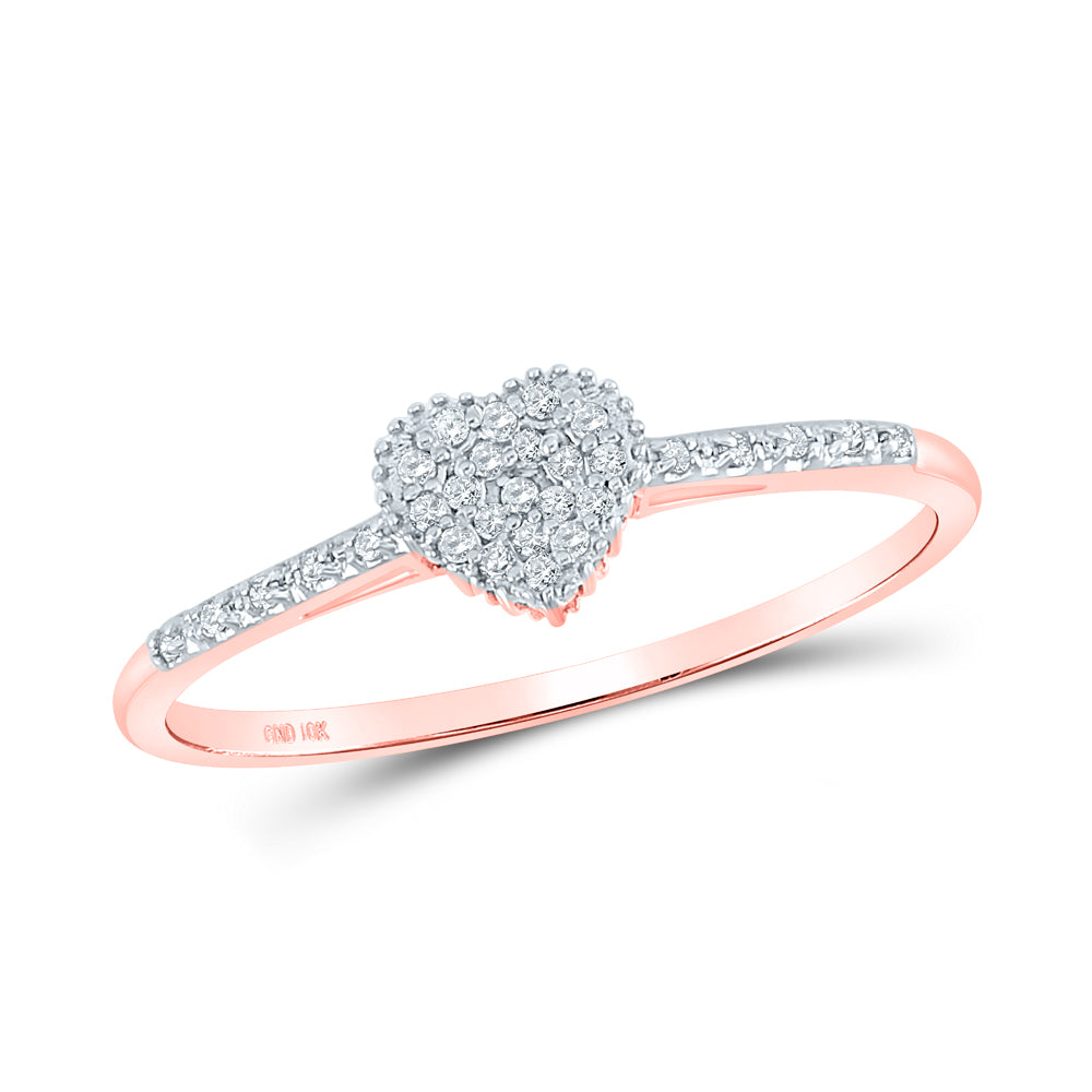 1/20CTW-DIA P1 GIFT HEART RING