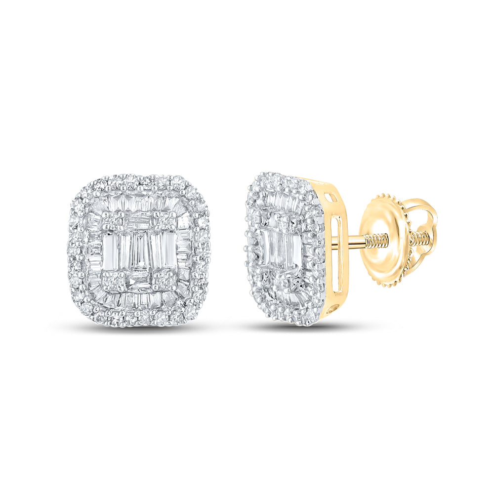 1/2CTW-DIA NK SQUARE EARRING