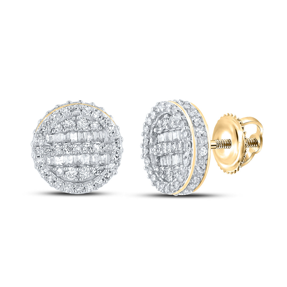 3/4CT-DIA NK ROUND EARRING