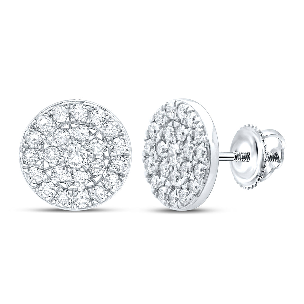 1CTW-DIA CN FASHION ROUND EARRING