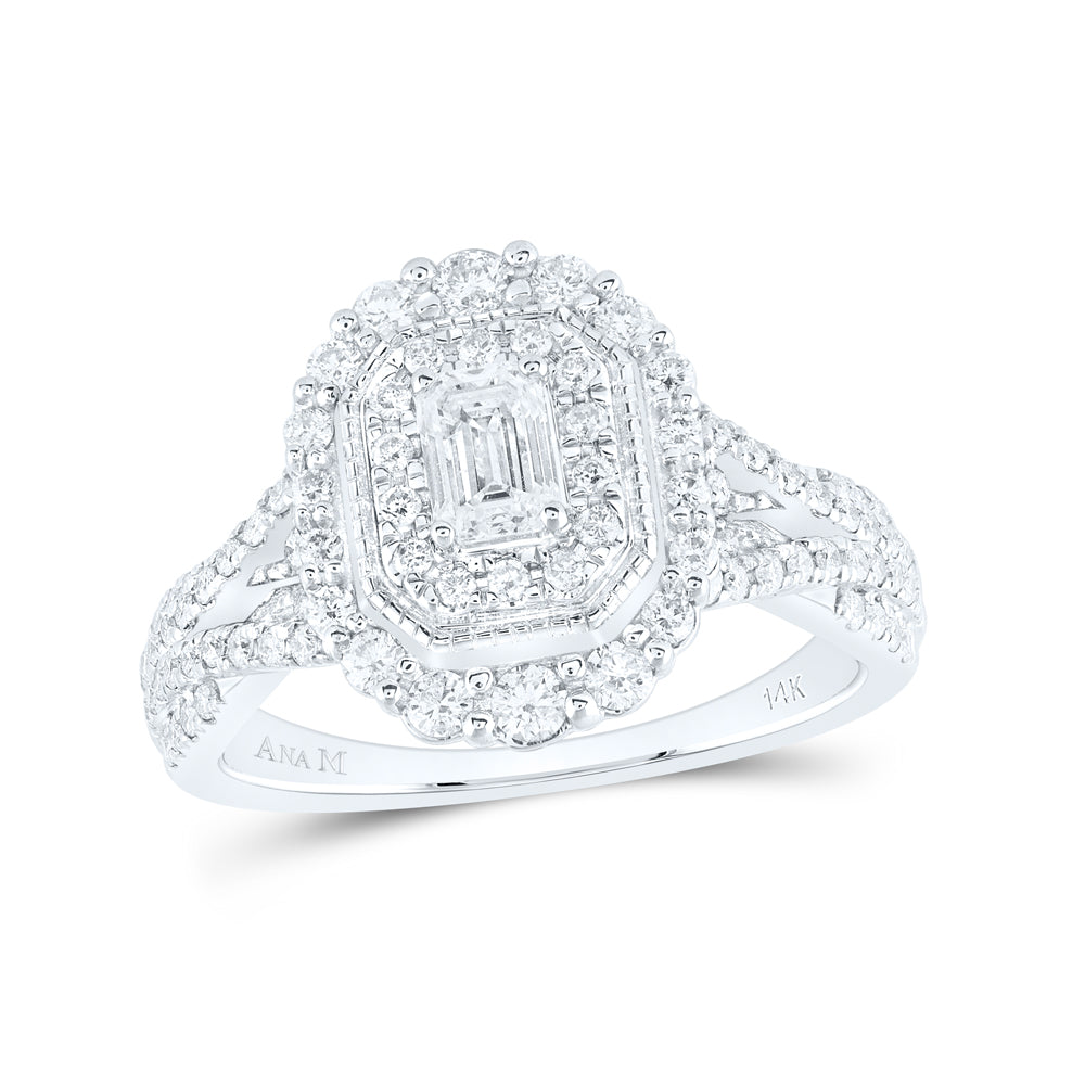 1CTW-DIA ANA M 1/3CT-CEMRD ENGAGEMENT DOUBLE HALO RING