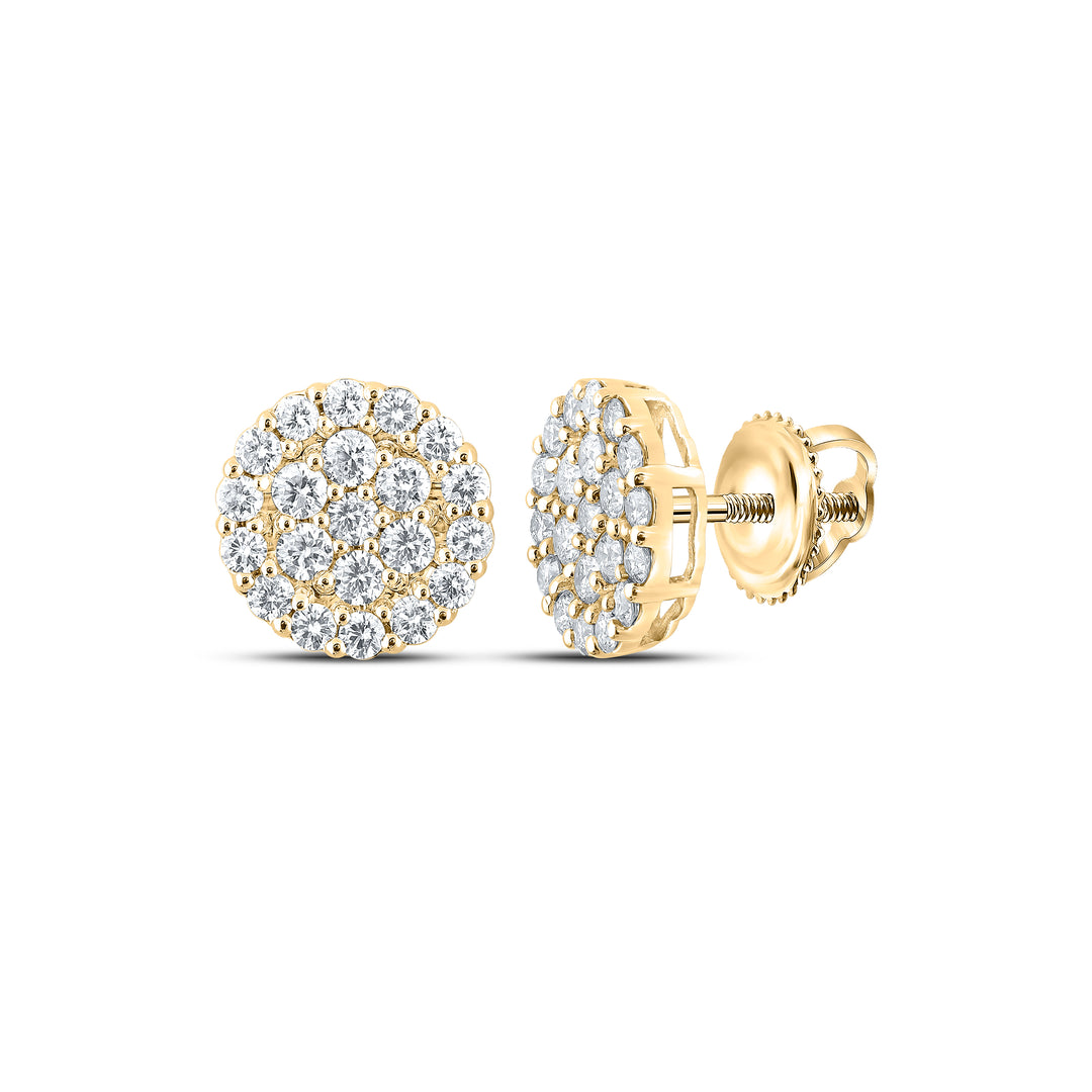 2CTW-DIA NK ROUND EARRING