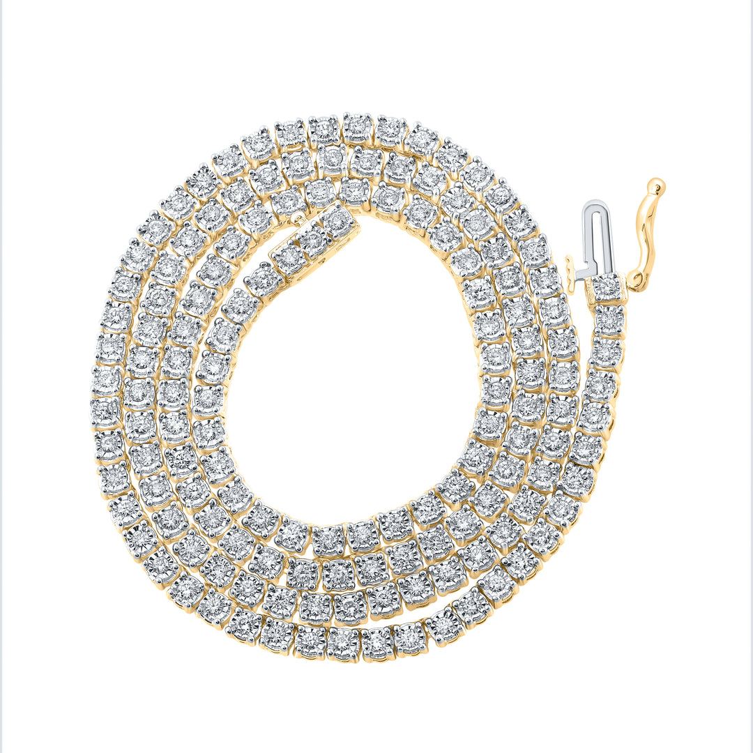 2 3/4CTW-DIA NK FANUK MENS CHAIN (18 INCH)
