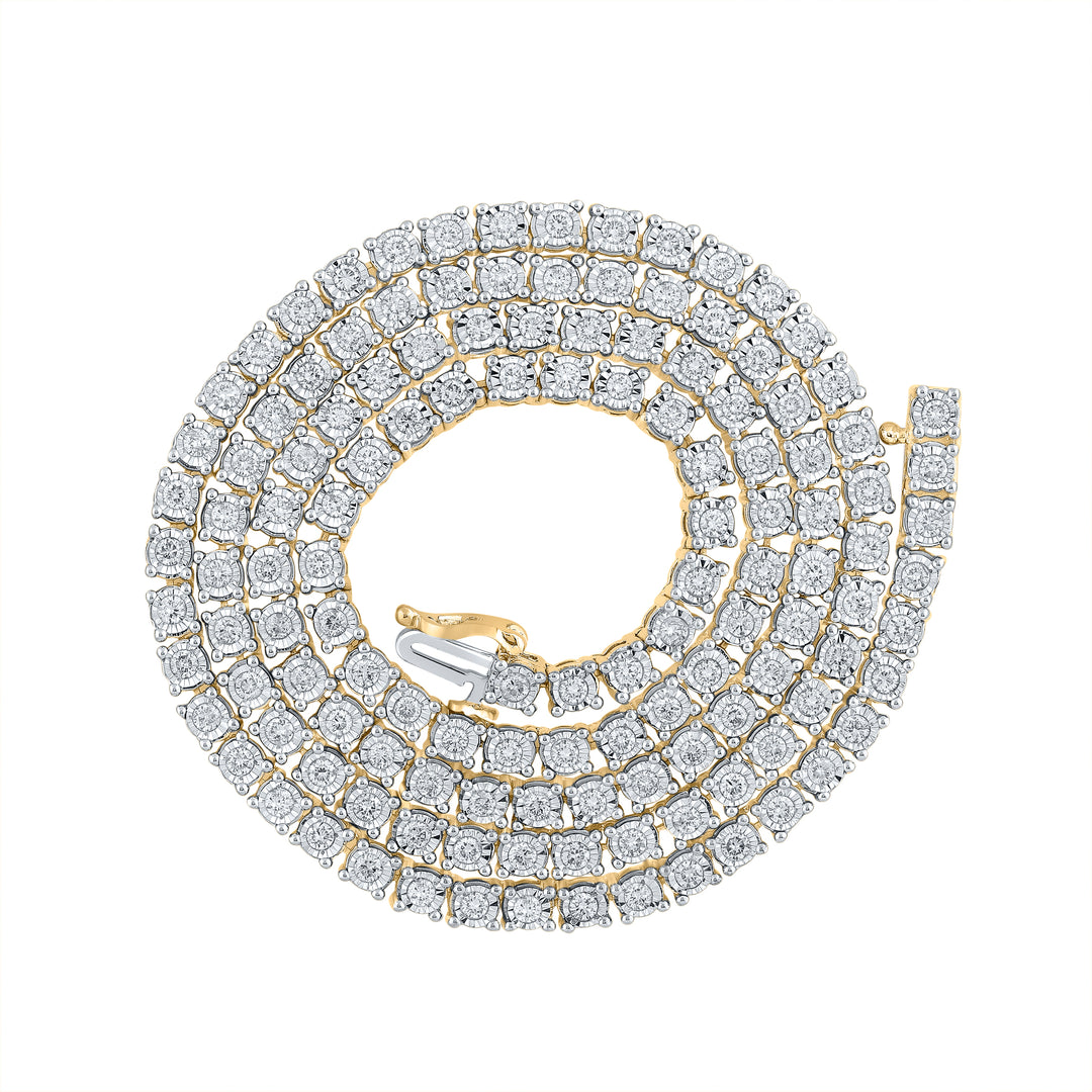 4 3/8CTW-DIA NK MENS FANUK CHAIN (20 INCH)