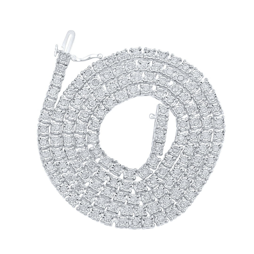 4 3/4CTW-DIA NK MENS FANUK CHAIN (22 INCH)