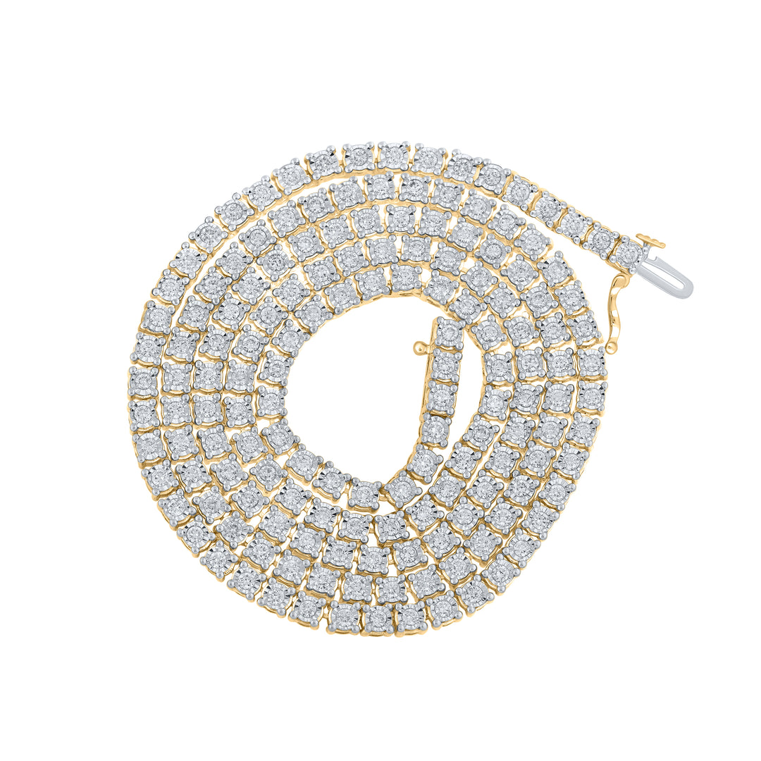 4 3/4CTW-DIA NK MENS FANUK CHAIN (24 INCH)