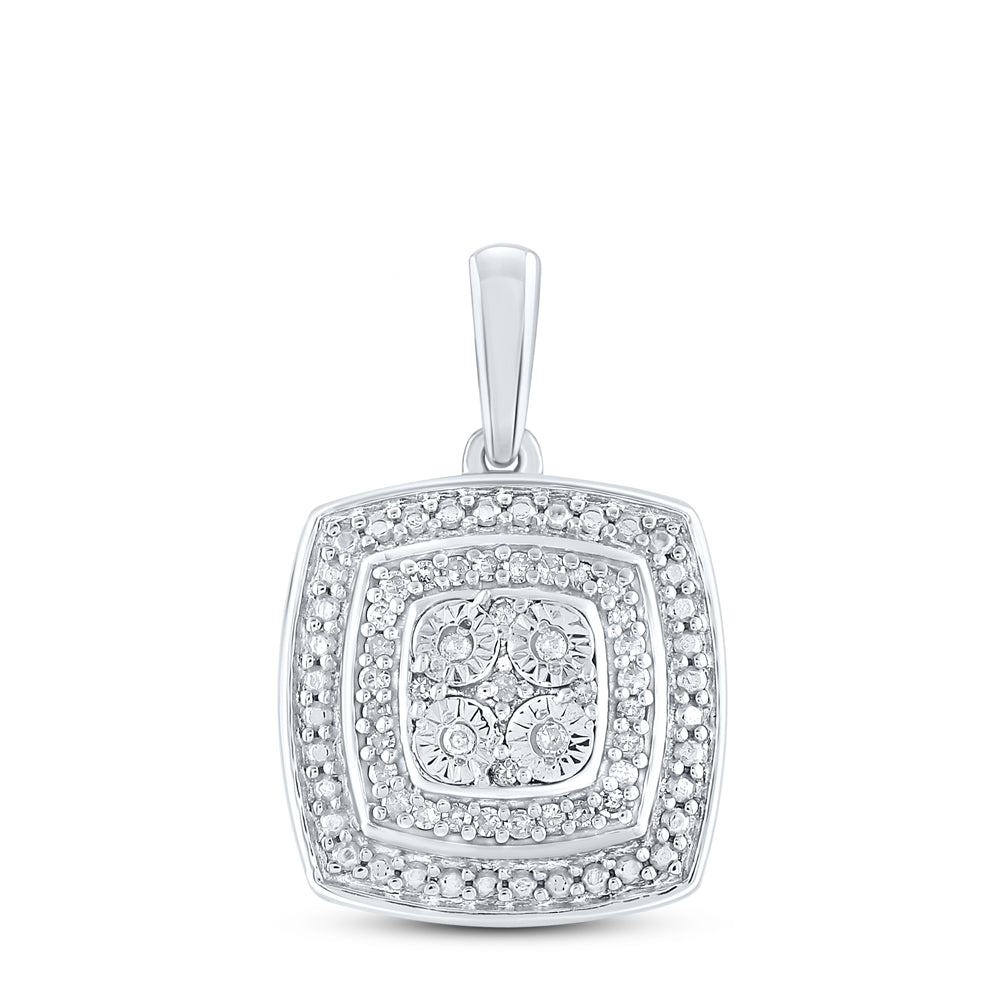 1/12CTW-DIA P2 GIFT CUSHION PENDANT