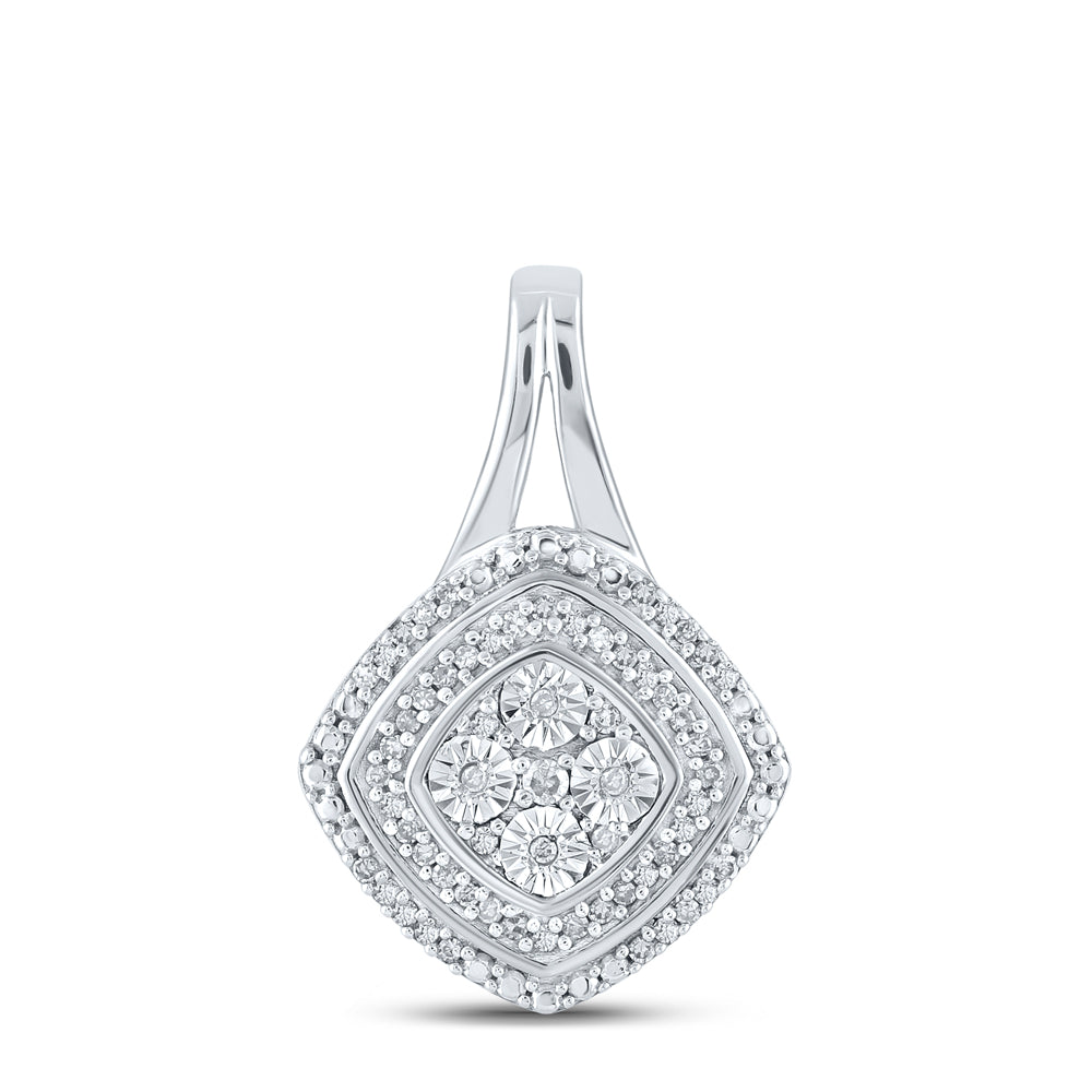1/8CTW-DIA P2 GIFT CUSHION PENDANT