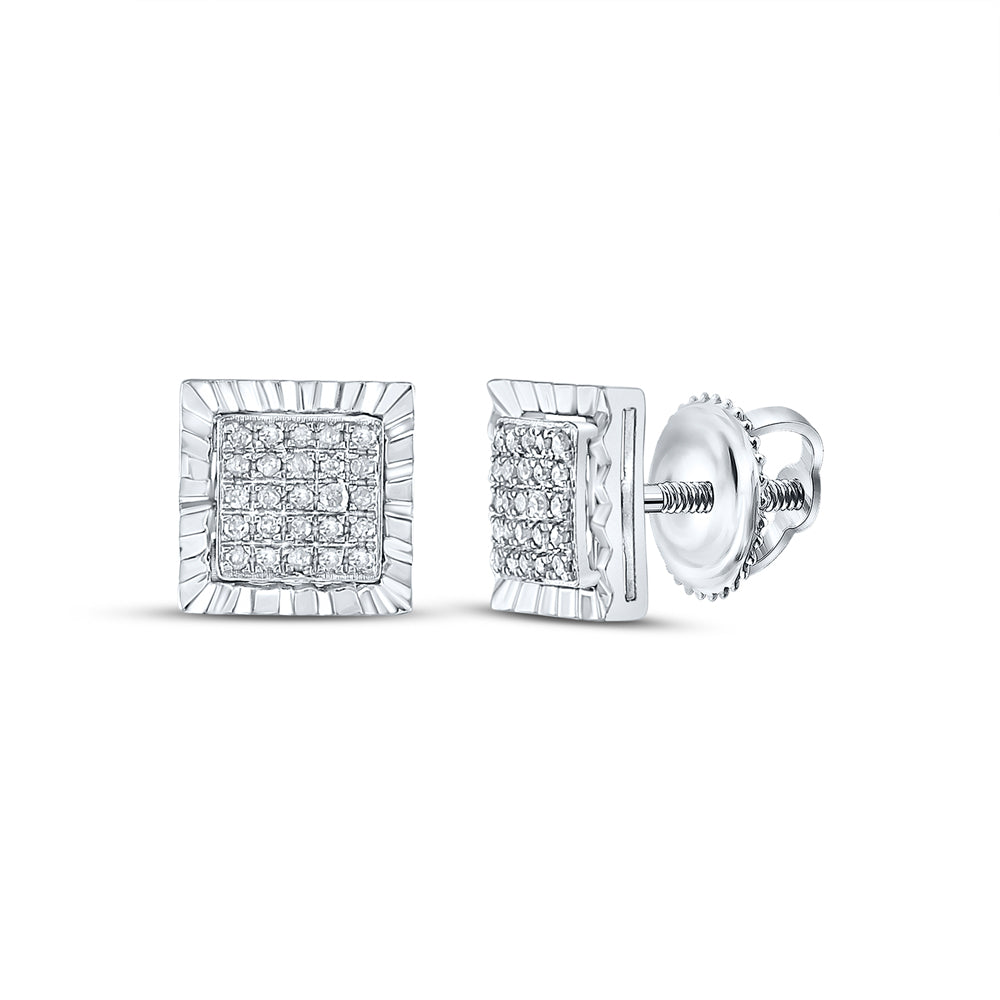 1/6CTW-DIA P3 GIFT SQUARE EARRING