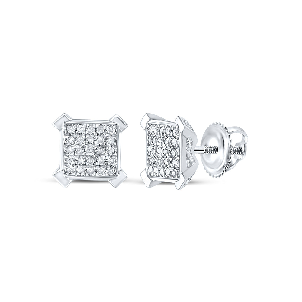 1/4CTW-DIA P3 GIFT SQUARE EARRING