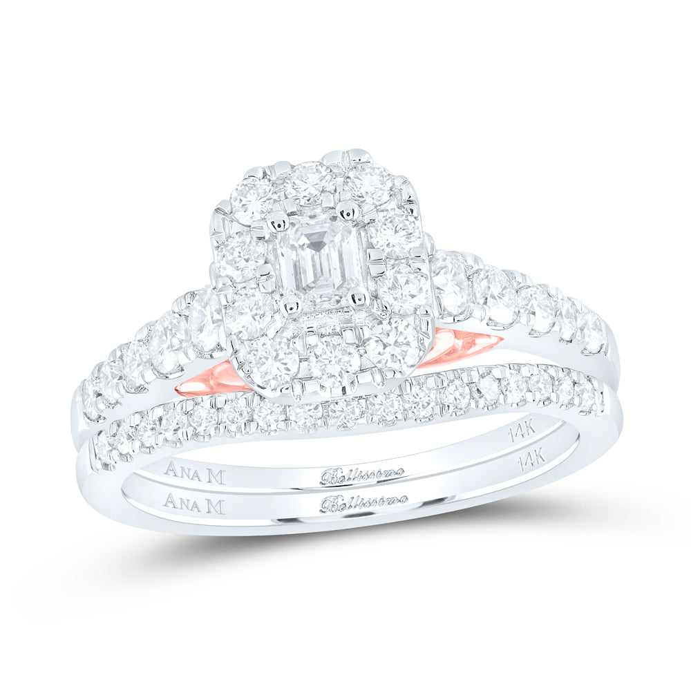 1CTW-DIA ANA M 1/5CT-CEMRL BELLISSIMO BRIDAL SET