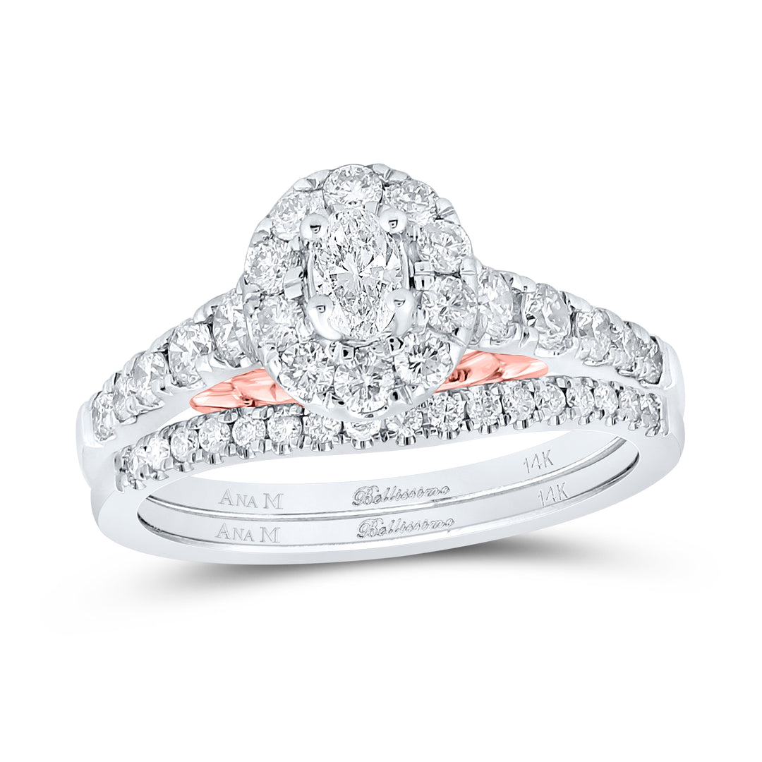 1CTW-DIA ANA M 1/5CT-COV BELLISSIMO BRIDAL SET