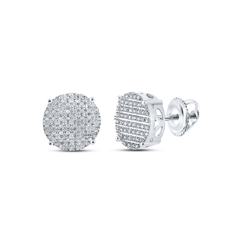 1/3CTW-DIA P3 MENS ROUND EARRING