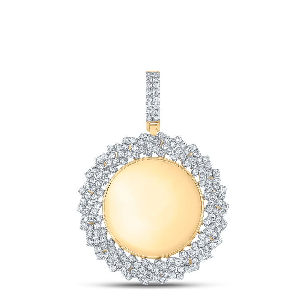 3CTW-DIA NK MENS MEMORY PENDANT