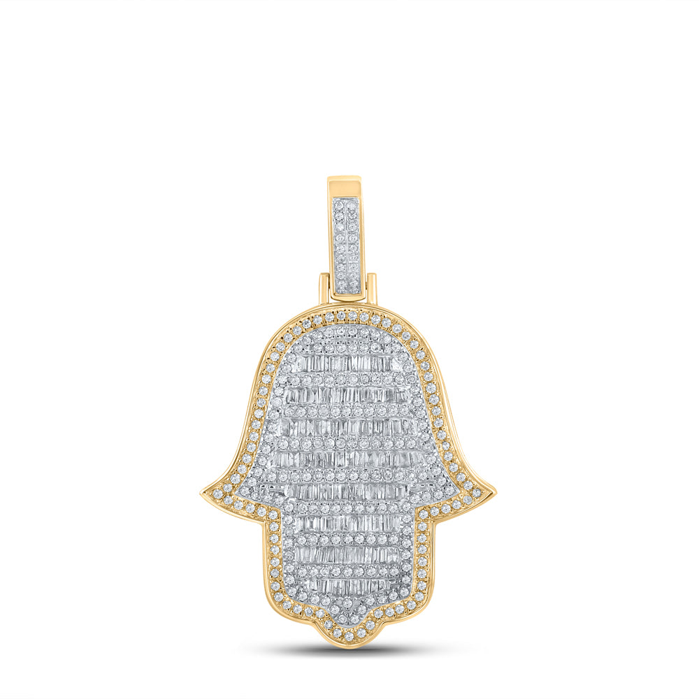 1 5/8CTW-DIA P1P2 HAMSA MENS CHARM