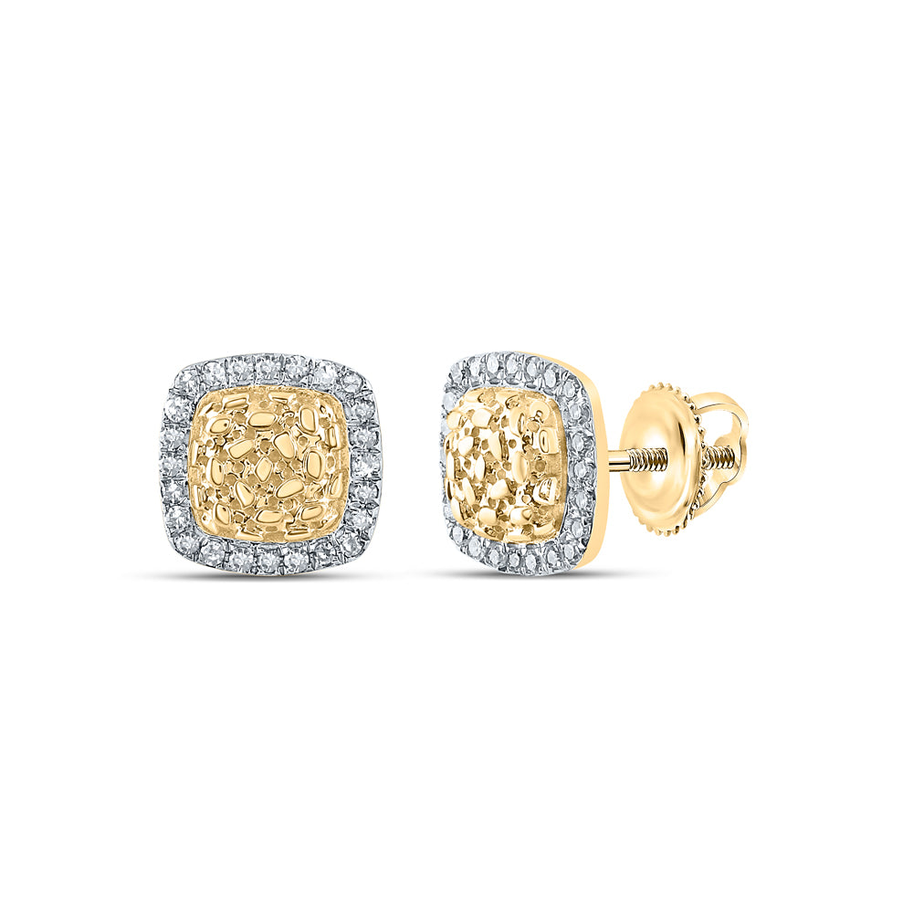 1/8CTW-DIA CN FASHION CUSHION EARRING