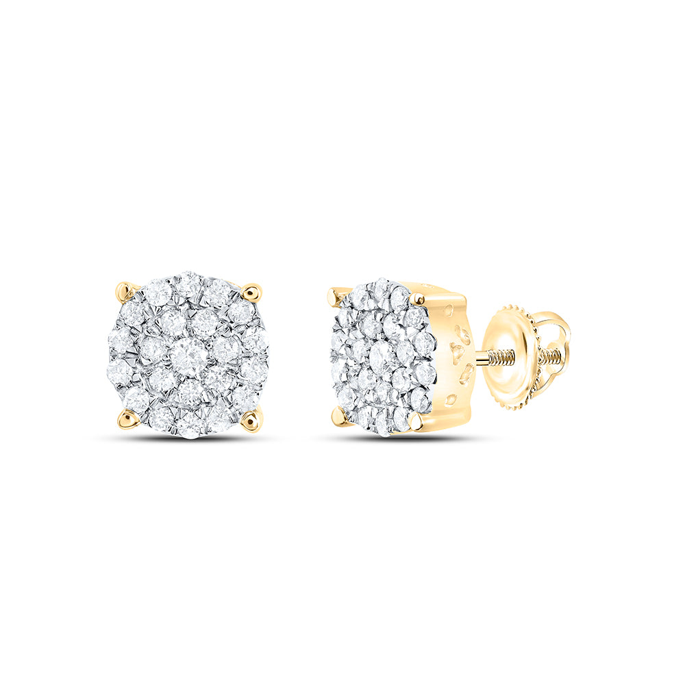 1/2CTW-DIA NK FASHION ROUND EARRING NICOLE'S DREAM COLLECTION