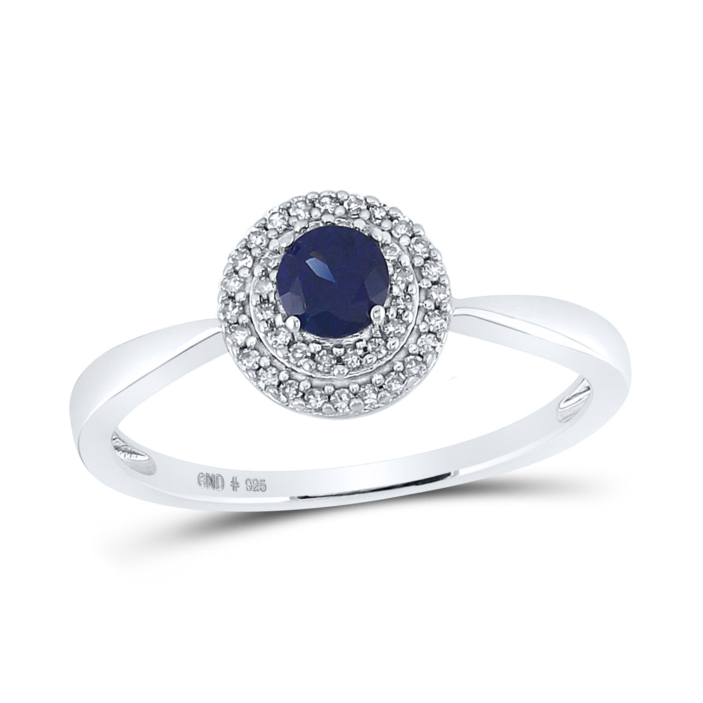 1/8CTW-DIA 1/5CT-LBS SYNTHETIC GEMSTONE RING