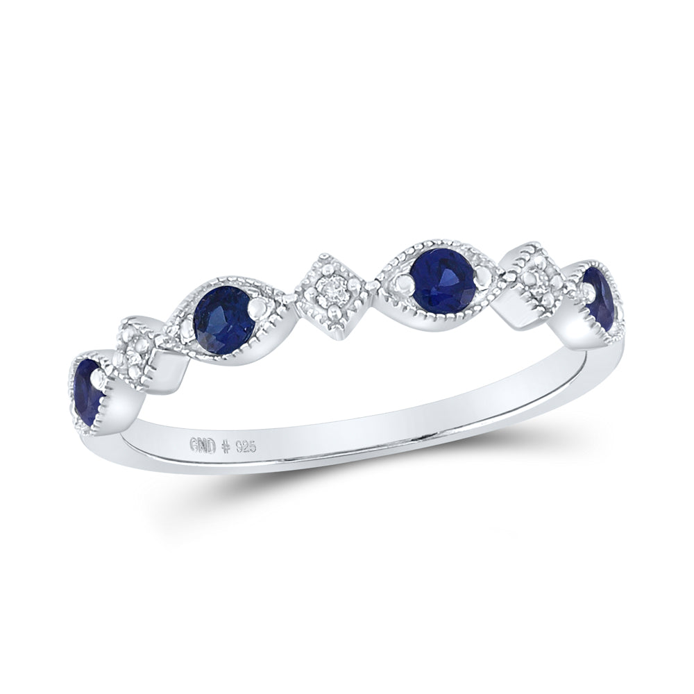0.03CTW-DIA 1/3CT-LBS SYNTHETIC GEMSTONE RING