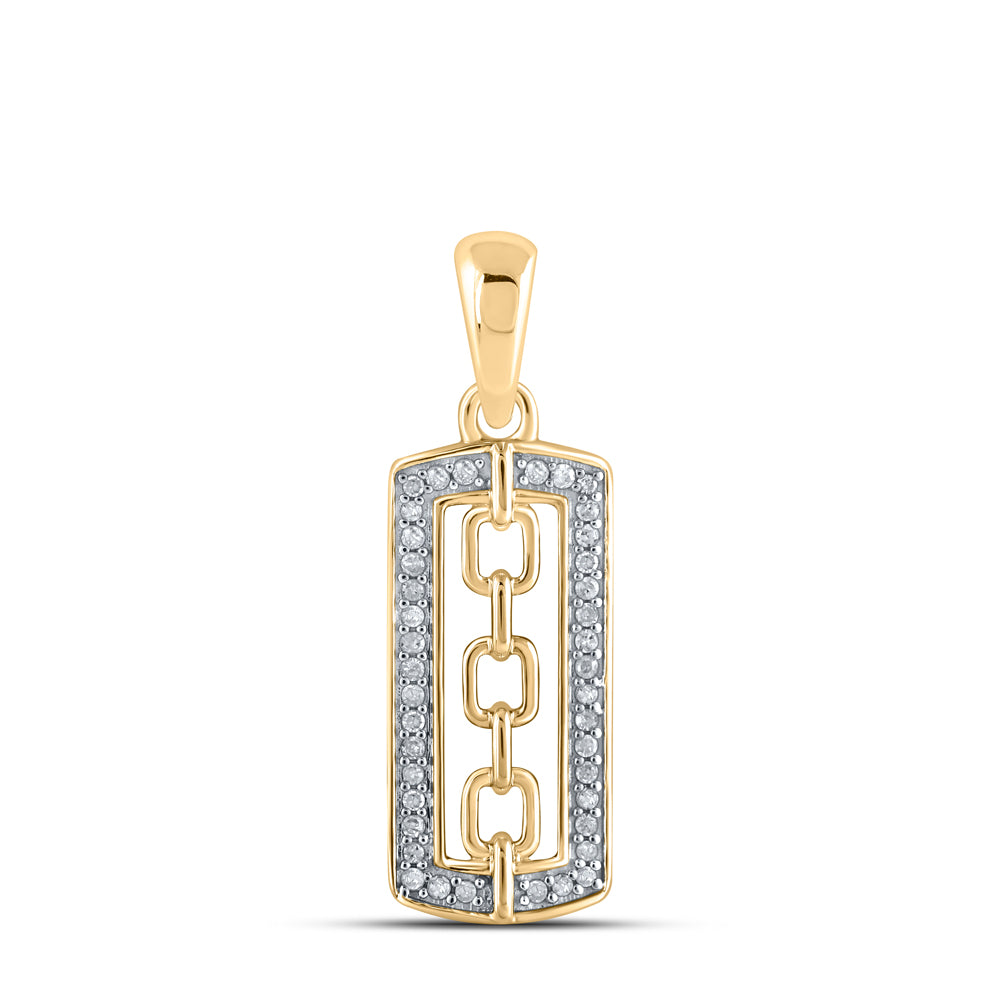 1/10CTW-DIA P1P2 GIFT RECTANGLE PENDANT