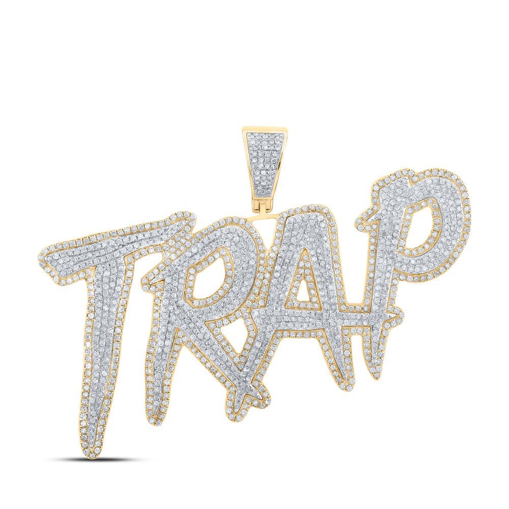 3 CTW-DIA P1P2 TRAP MENS CHARM