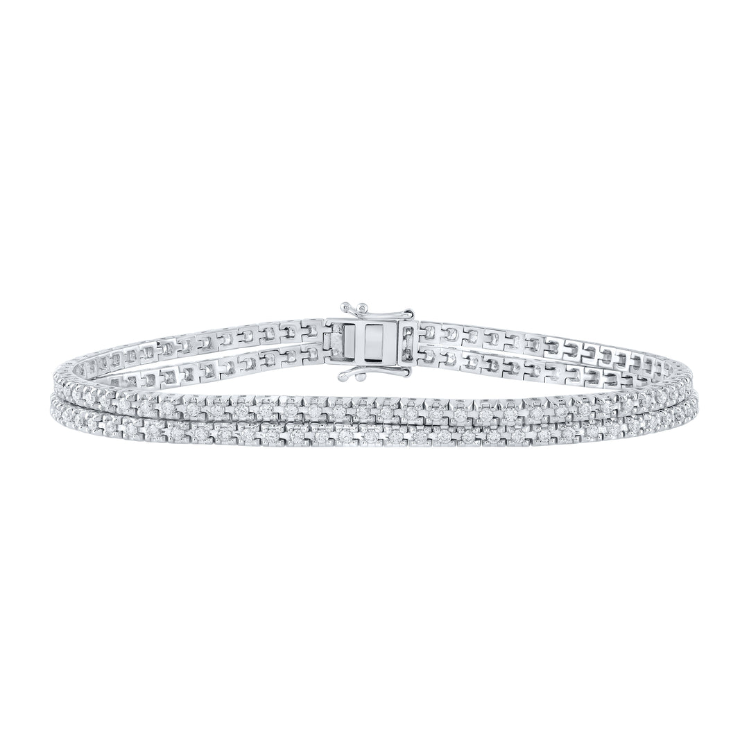 1 5/8CTW-DIA ANA M 2 ROW BRACELET (7 INCH)