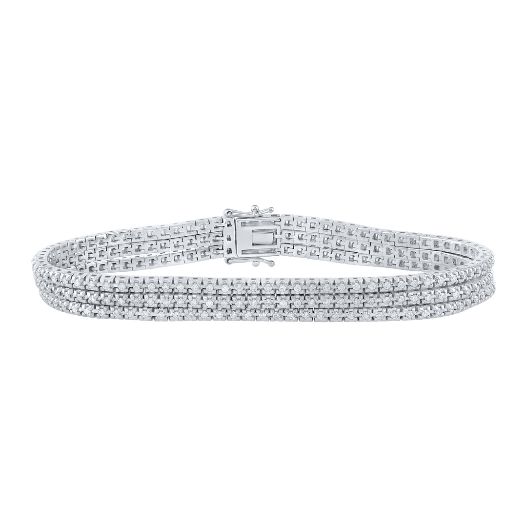 1 3/4CTW-DIA ANA M 3 ROW BRACELET (7 INCH)
