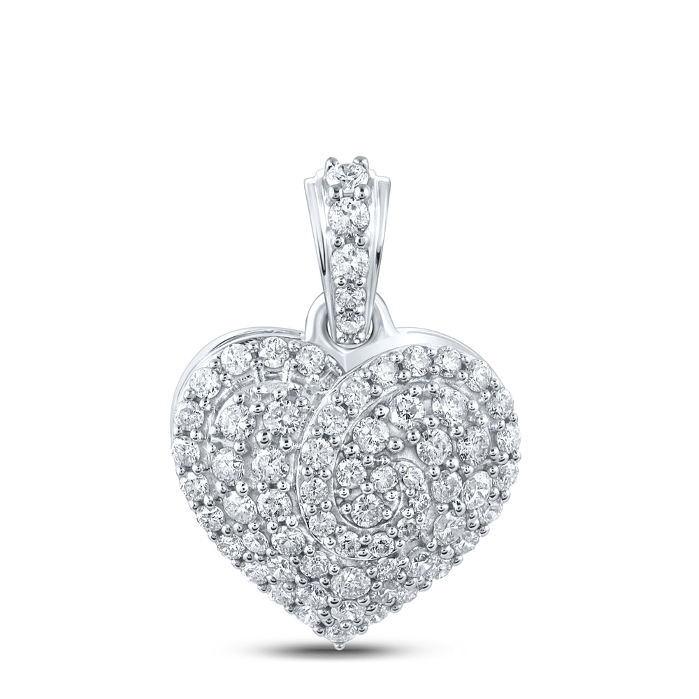 7/8CTW-DIA CN FASHION HEART PENDANT