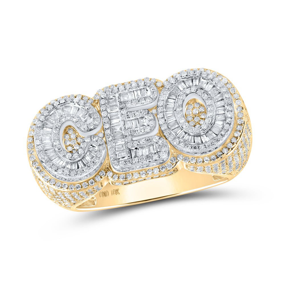 2 CTW-DIA CN "CEO" MENS RING