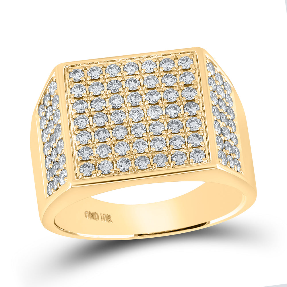 1 1/2CTW-DIA NK MENS RING