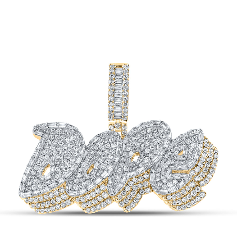 3 3/4CTW-DIA NK DOPE MENS CHARM