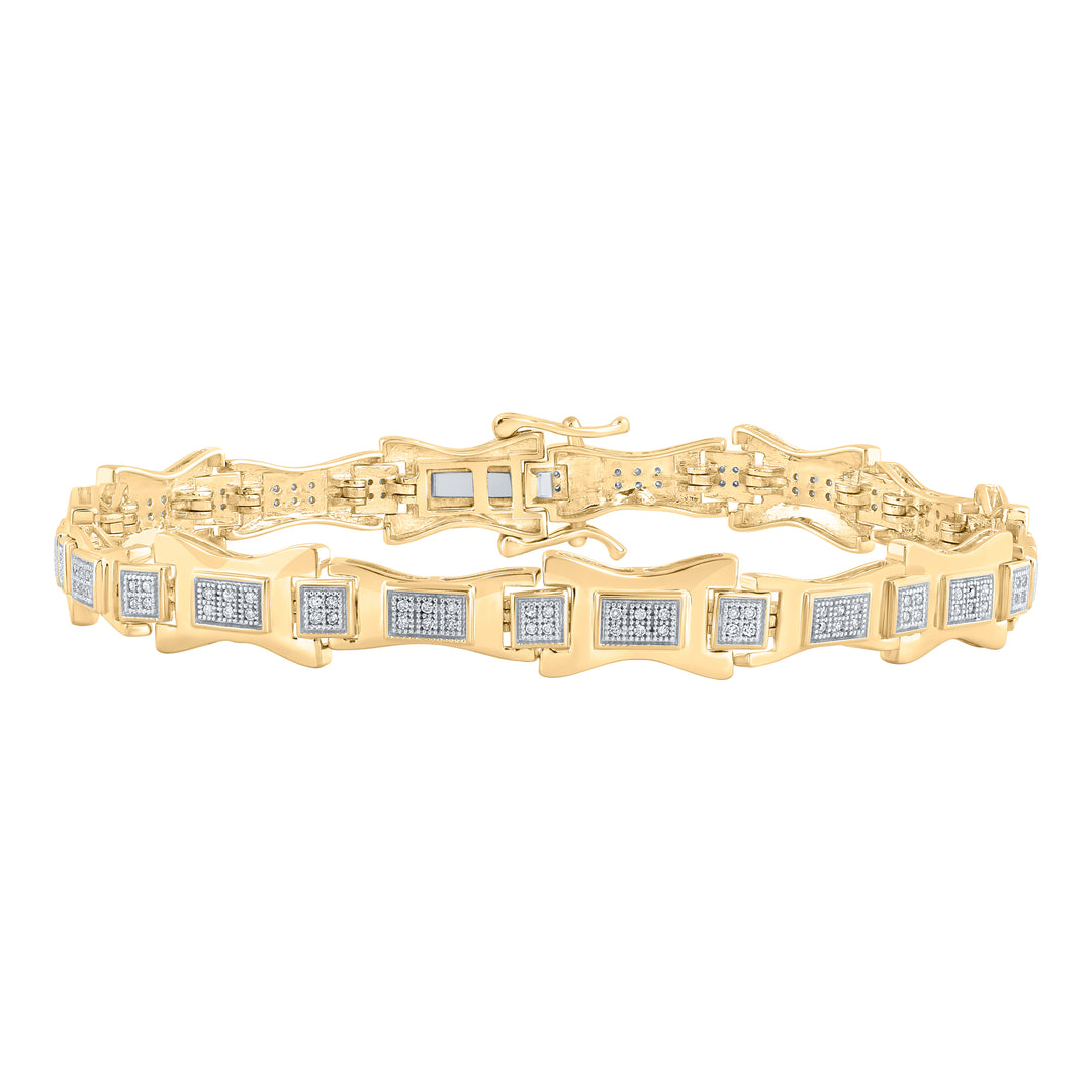 1/2CTW-DIA P1P2 MENS BRACELET (8.5 INCH)