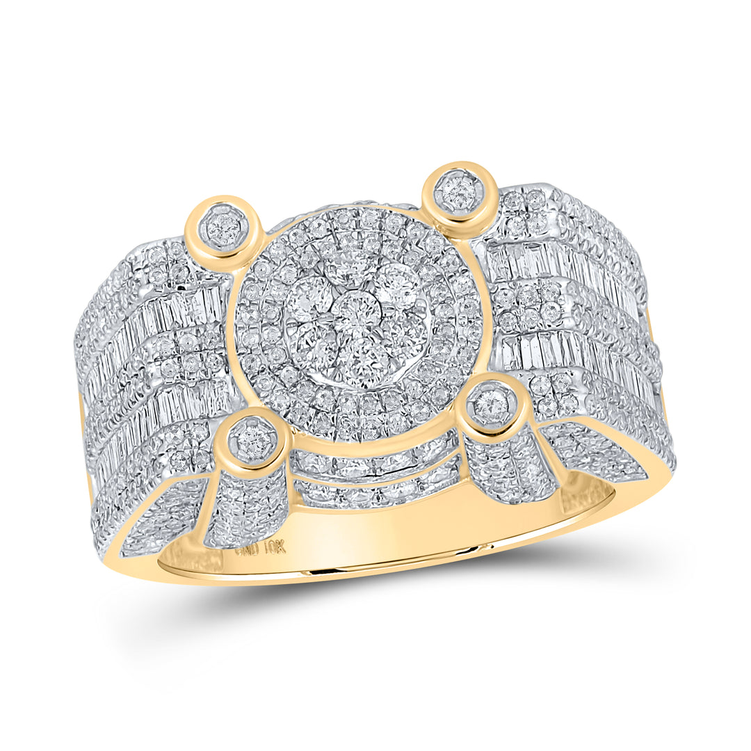 2 1/5CTW-DIA P1P2 MENS RING