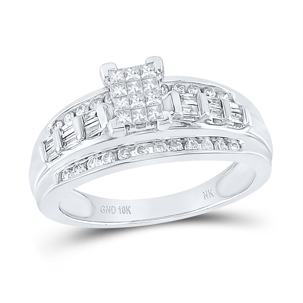 1/2CT-DIA NK FASHION RING