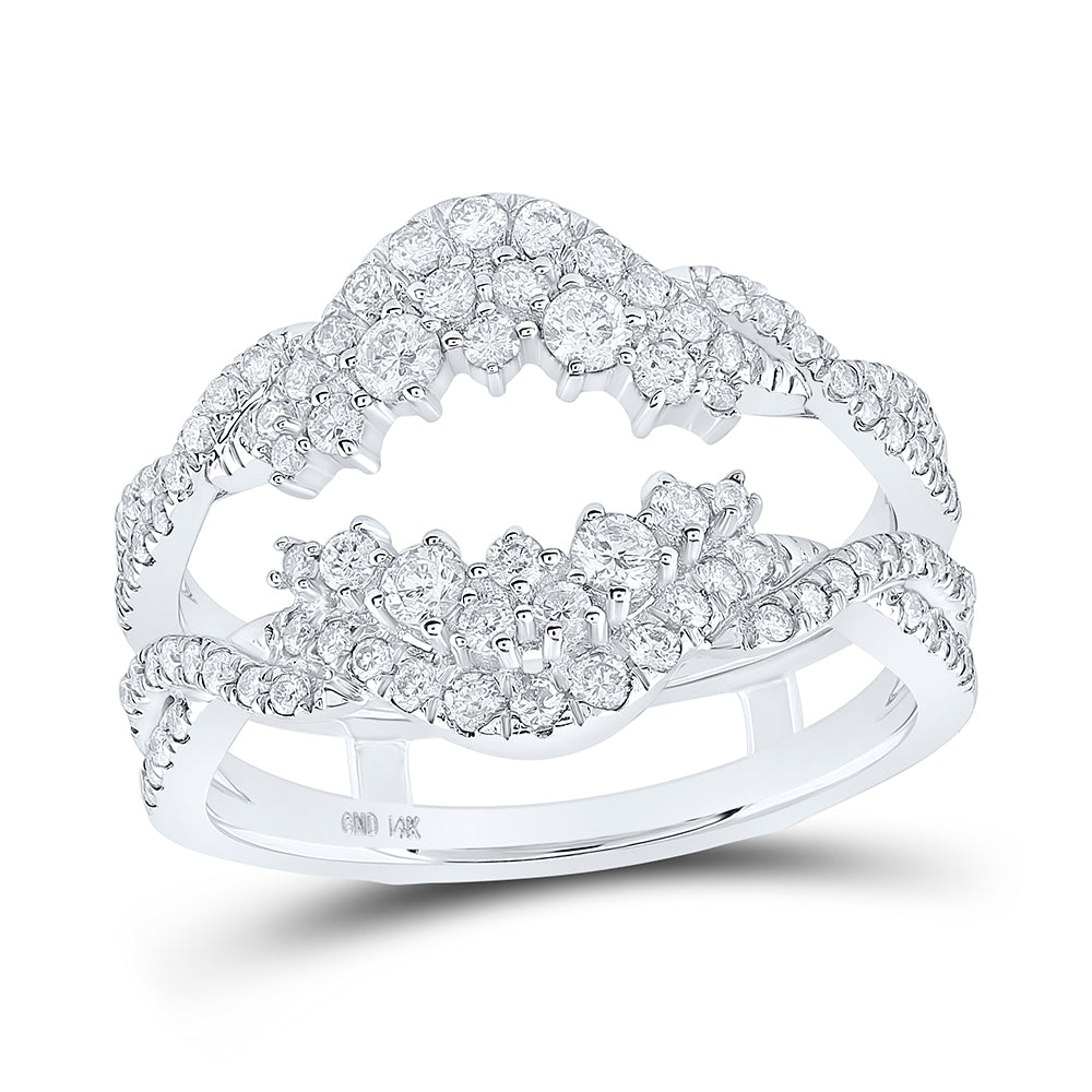 3/4CTW-DIA CN INSERT ENHANCER RING