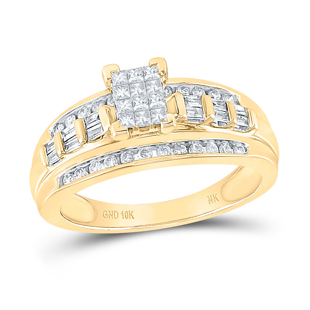 1/2CT-DIA NK FASHION RING S6.5