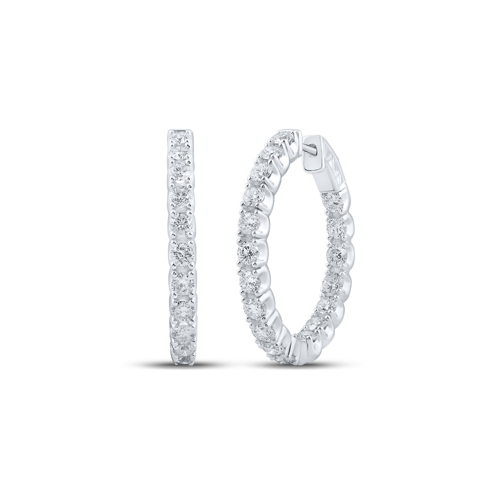 3 CTW-DIA ANA M FASHION HOOPS EARRING