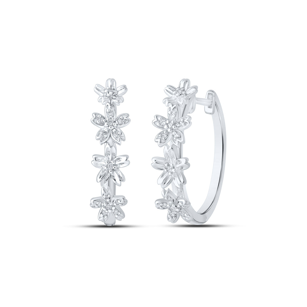 1/8CTW-DIA P2 GIFT HOOPS EARRING