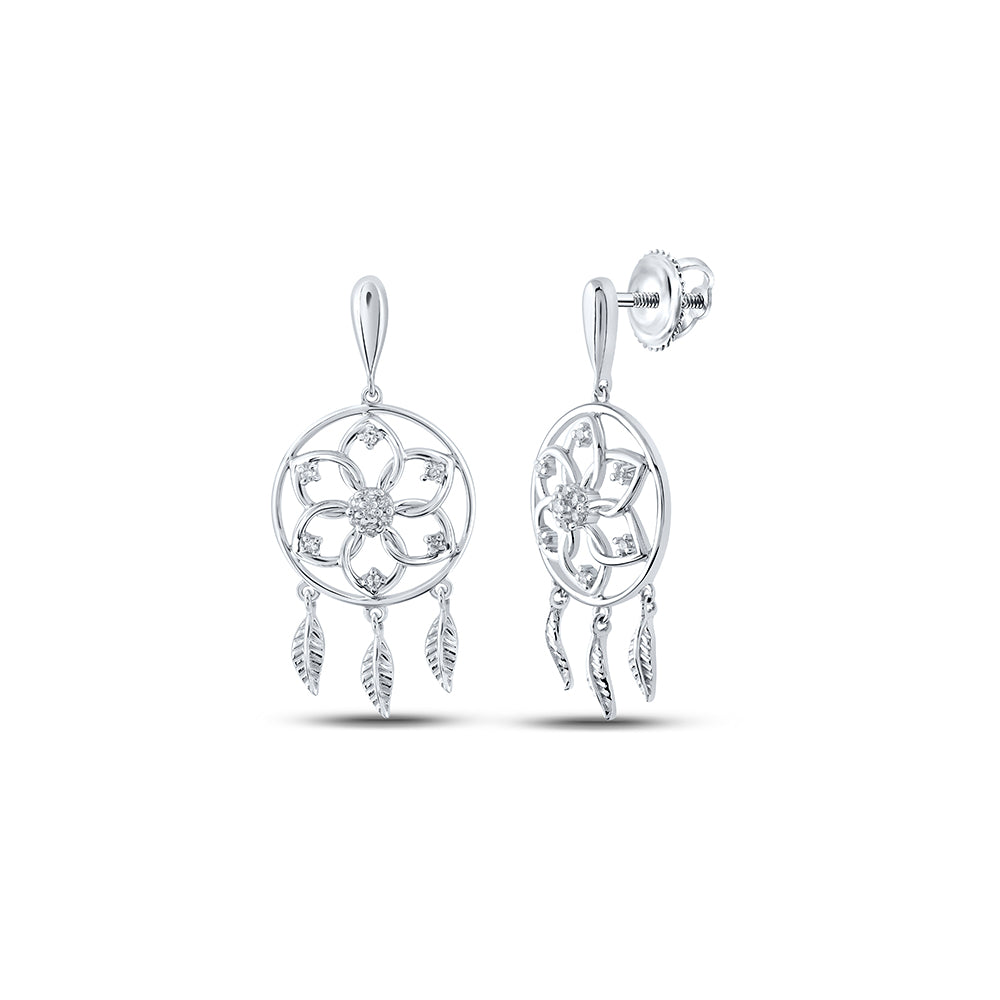 1/10CTW-DIA P2 GIFT CIRCLE DANGLLING EARRING