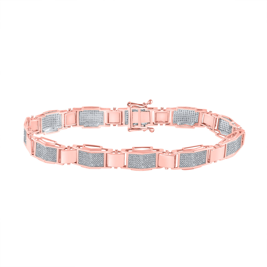 1 1/2CT-DIA CN MICRO-PAVE MENS BRACELET (10 INCH)