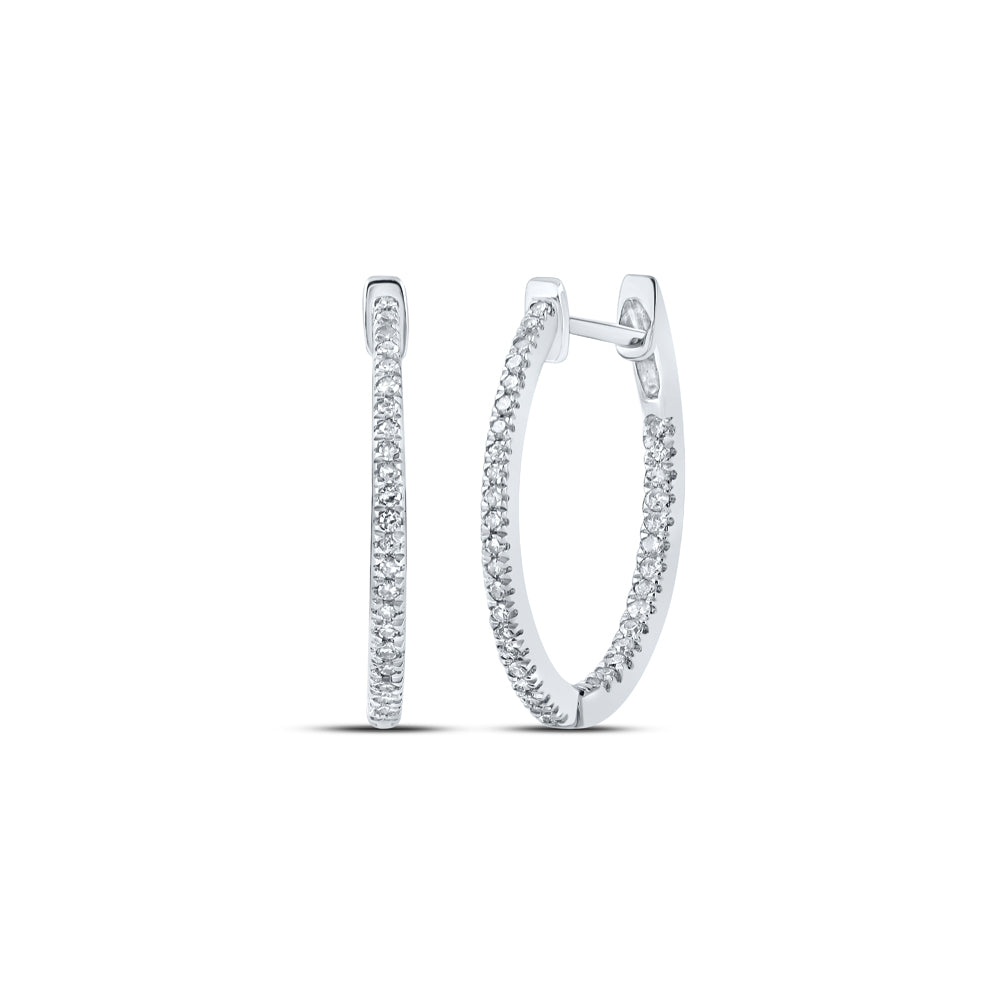 1/4CTW-DIA P1 GIFT HOOP EARRING