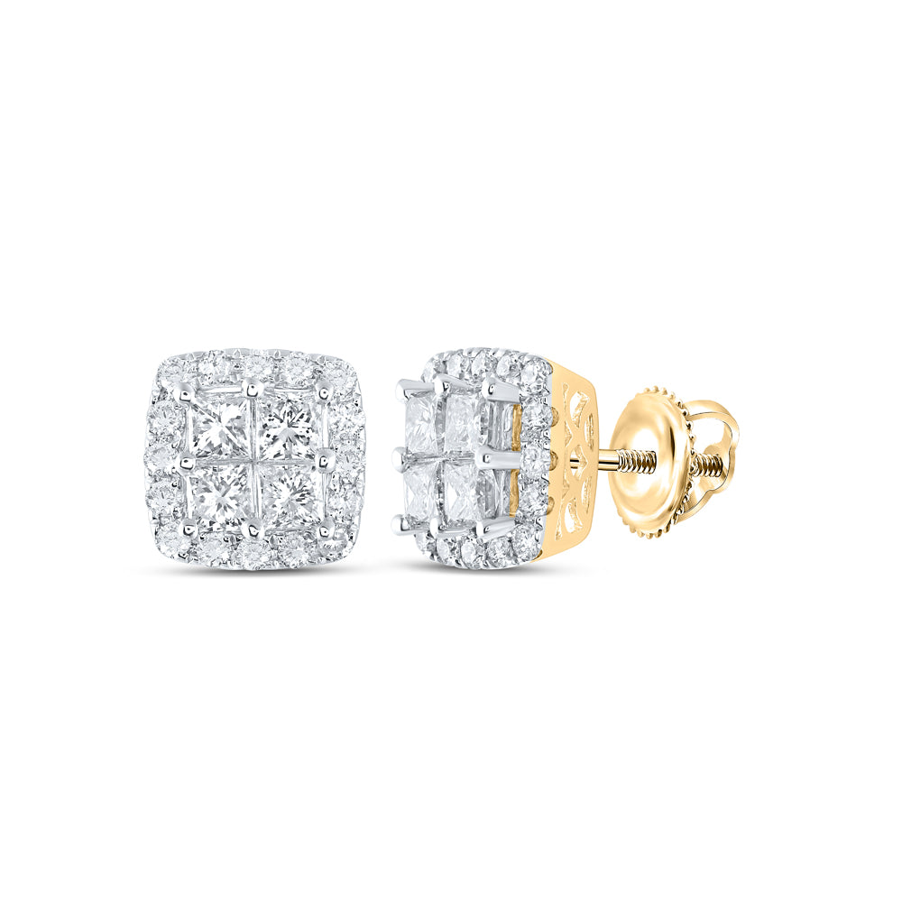 2CTW-DIA ANA M INVISIBLE CUSHION EARRING