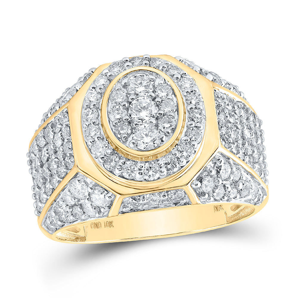 3CTW-DIA NK MENS RING