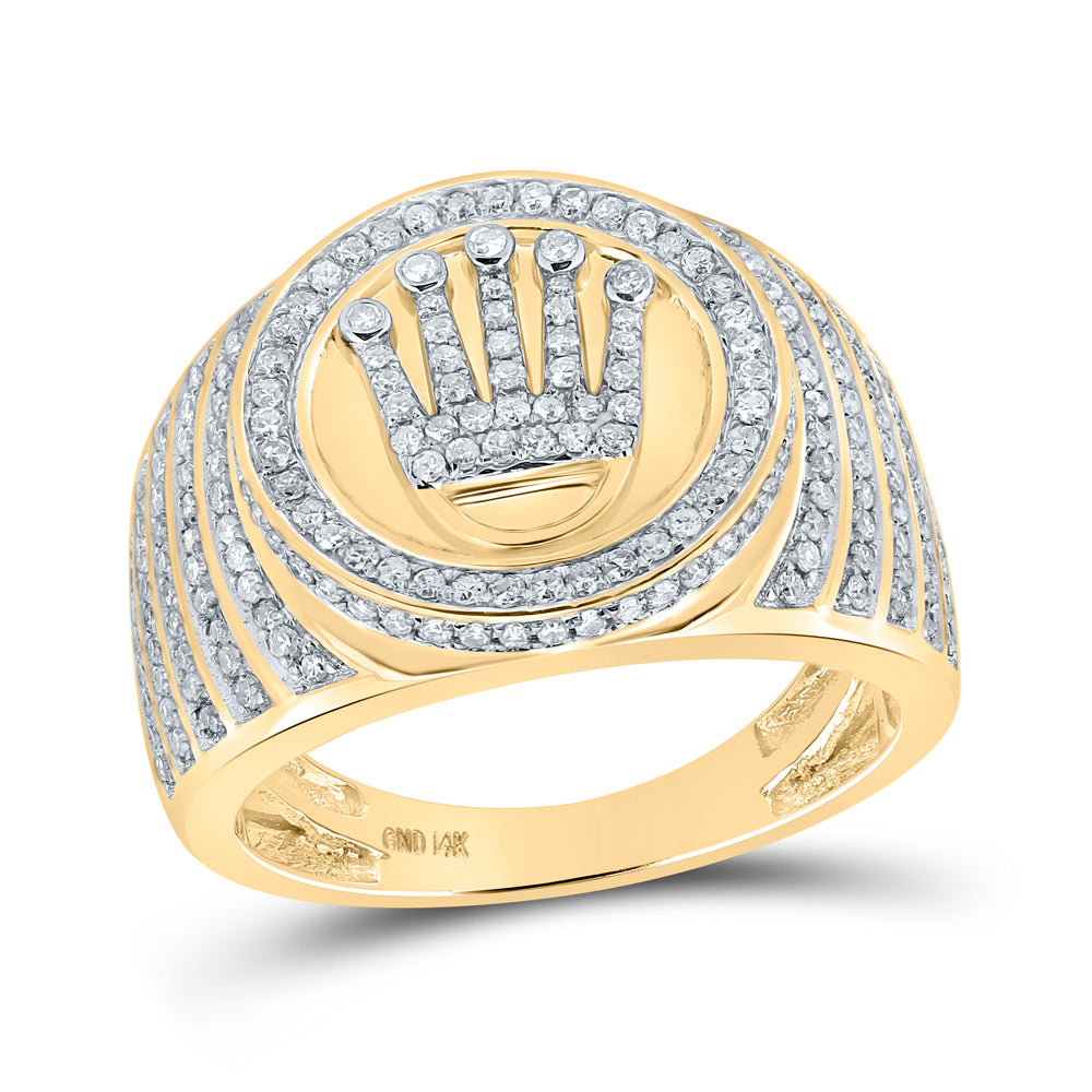 1CT- DIA CN CROWN MENS RING