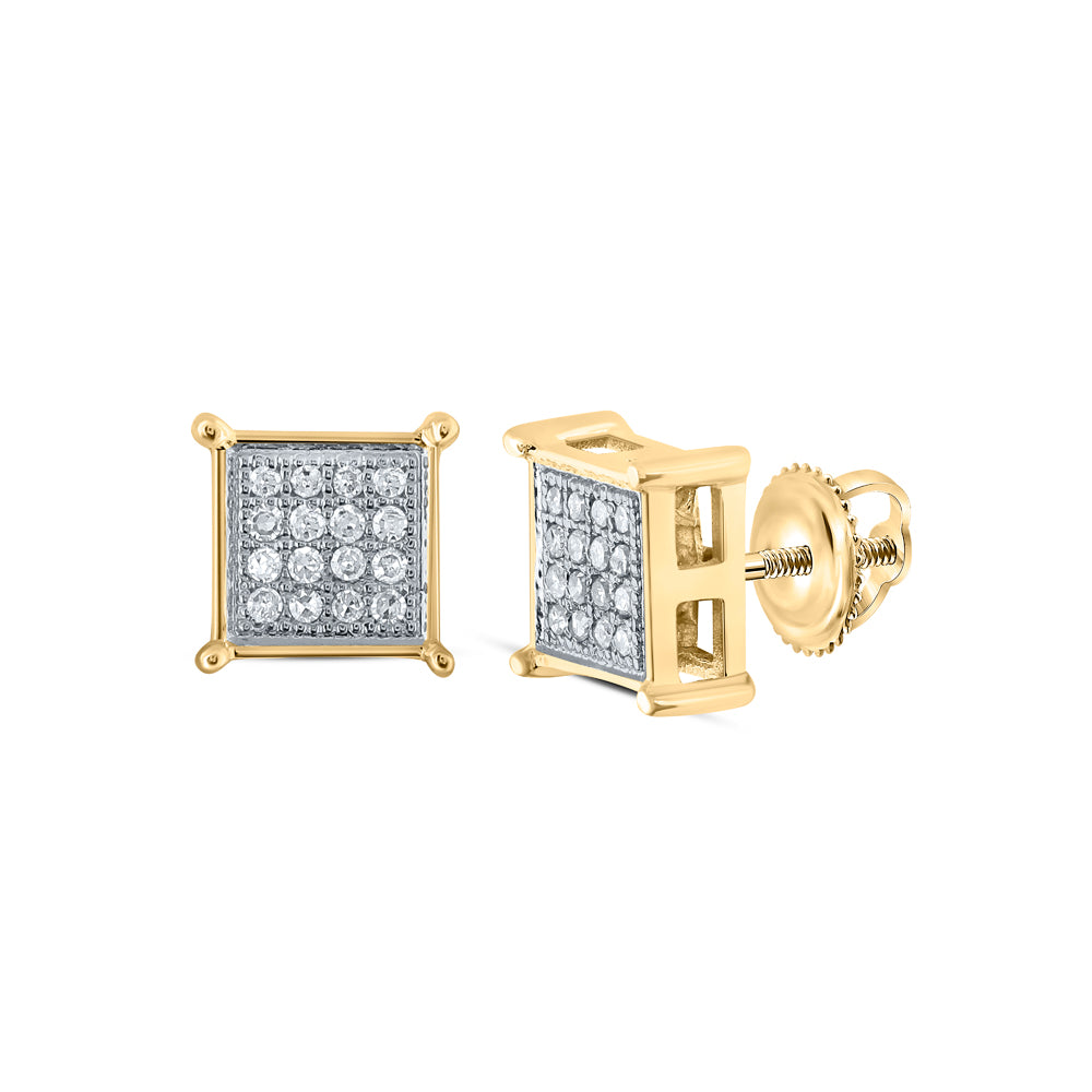 1/10CT-DIA P3 GIFT SQUARE EARRING